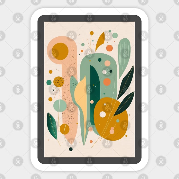 Boho Abstract Sticker by Minisim